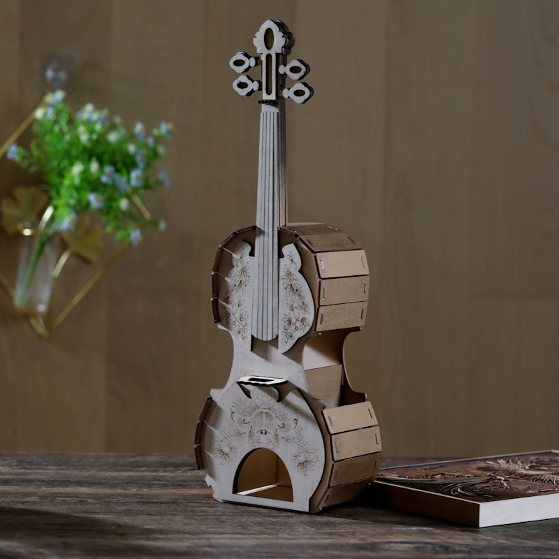 NEJE laser engraver ideas—Vintage Violin Gift - NEJE Ideas