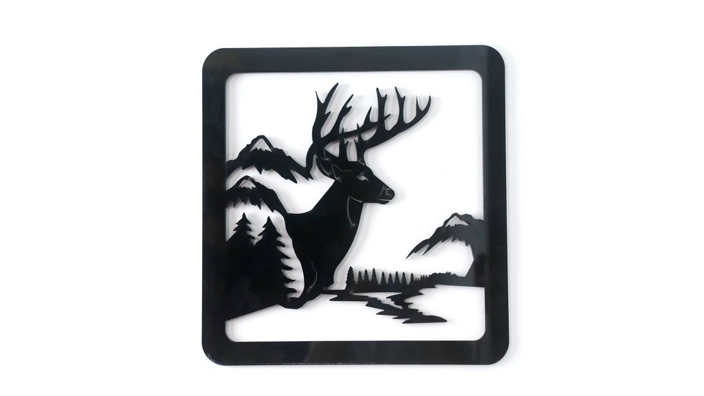 NEJE laser engraver ideas—Elk Art Acrylic Cut - NEJE Ideas