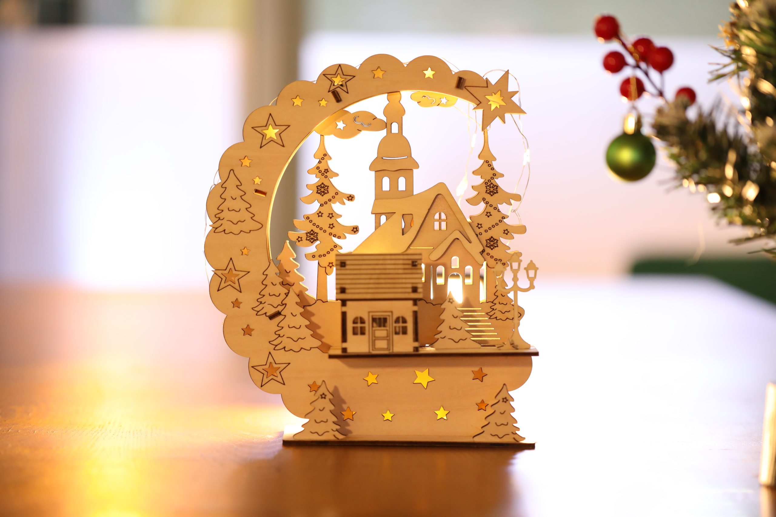 NEJE laser engraver ideas—Christmas Bedside Lamp - Materials